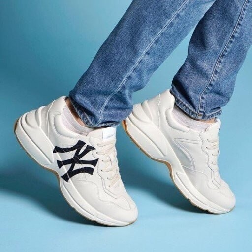 구찌 Rhyton NY Yankees leather trainers (국내배송)