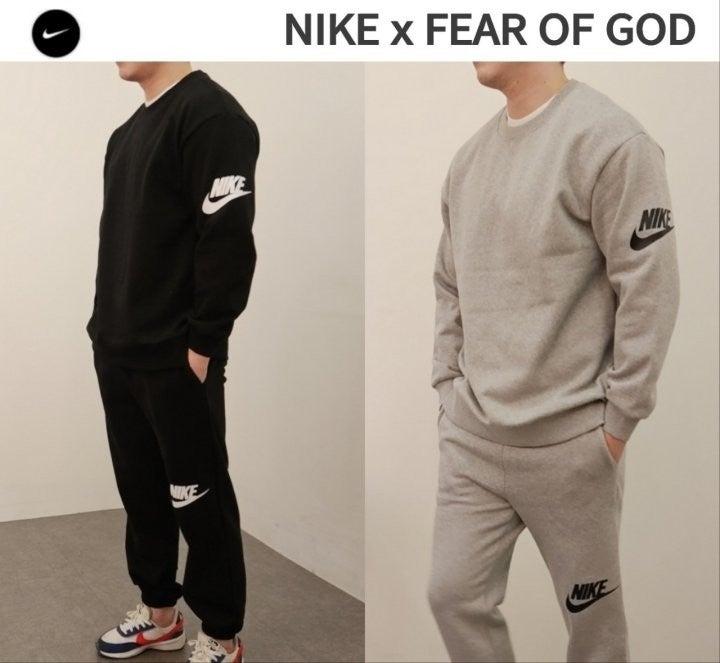 NIKE × FEAR OF GOD 콜라보 맨투맨 & 팬츠 (국내배송)