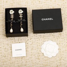 샤넬 Camellia Bow Drop Pearl Earring (해외배송)