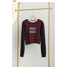 미우미우 Wool crew-neck sweater (국내배송)