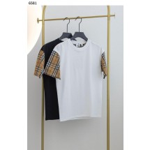 버버리 Check Sleeve Cotton Oversized Tshirt (국내배송)