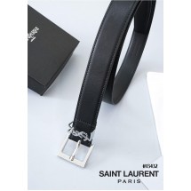 입생로랑 여성 스퀘어 버클 YSL 모노그램 레더 벨트 (국내배송)