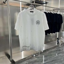 크롬하츠 24 SS CHROME HEARTS 빈티지 페인팅 십자 로고 티셔츠 (국내배송)