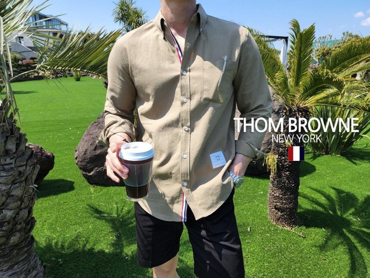 톰브라운 THOM BROWNE 기본형 Linen 셔츠 (국내배송)