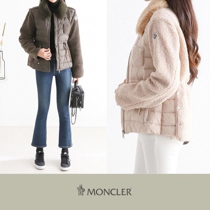 몽클레어 FLEECE SLEEVE WALLON PUR JACKET (국내배송)