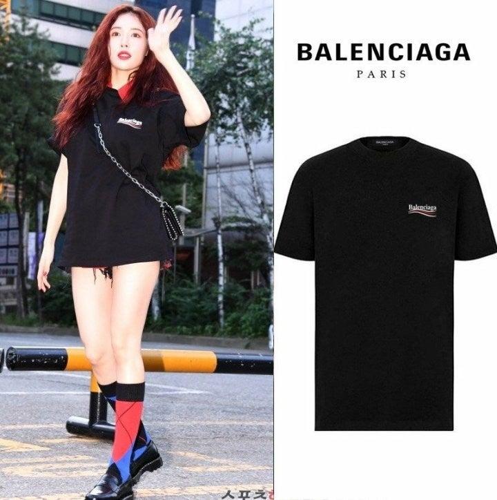 발렌시아가 웨이브 (현아) 커플 반팔티셔츠 (국내배송)