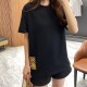 버버리 2025ss 워호스 라벨 자수 라운드넥 반팔 (해외배송)