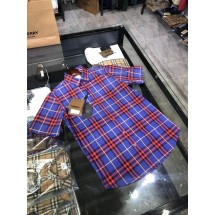 버버리 플레드 클래식 반팔 셔츠 (해외배송)